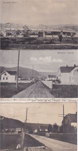 Mjøndalen. Lot med 3 ulike småf.kort fra Mjøndalen (alle brukt ca 1920)