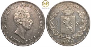 Speciedaler 1846 Oscar I. Kv.1+/01