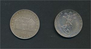 MYNTER 10kr 1964 og 100kr 1983