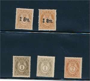 Nk 48 I-II , 49 I-II og 50a xx. 5 ok merker (Hk 595)