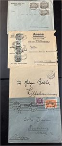REICH 4 inflasjonsbrev til Norge. Et med portogyldighet 4 dager "25.11.23"