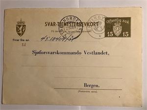 Kronet posthorn Ervikbygda