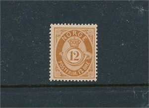 Nk 45 II xx. 12øre postfriskt merke, litt skjevt til høyre (Hk 1400)