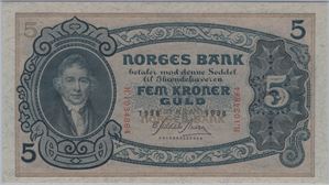 5 kroner 1938 R.1034864. Kv.0