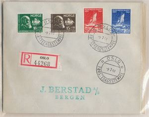 NK 255 - 258 10 stk FDC brev Redningsslskapet 9-7-41