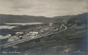 Postkort jernbane GJEILO med jernbane (BU) småf. (Mittet 861) ubrukt