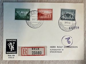 FDC Landshjelp 1943