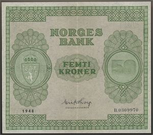 50 Kroner 1948 B.0309970 Kv 01