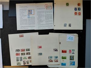 MEXICO En mengde merker på gamle albumark + et par FDC-ark. Symbolsk utrop