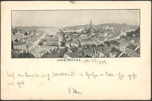Arendal. 120 postkort i småformat. Mange med motiv fra byens 200-års Jubileum.