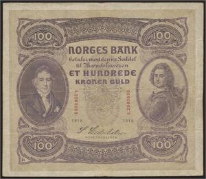 100 Kroner 1918 A Kv 1-*