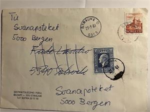 Konvolutt brukt 2 ganger i 1981 - Artig!