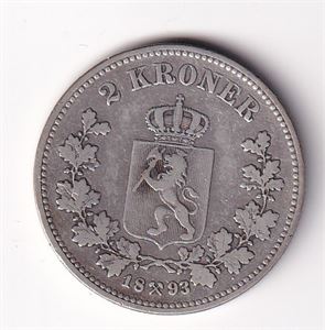 2 kroner 1893
