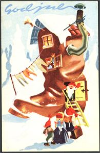 Gunnar Bratlie. Ca 300 postkort i skoeske. Noe duplisert.