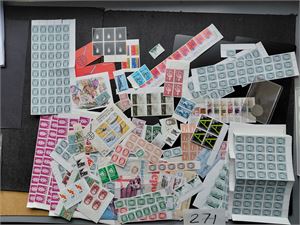 Diverse postfriske merker i pose. Usjekket pålydende