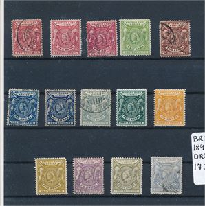 BRITISH EAST AFRICA x/o ex SG 65-75 14 merker i nyanser (oppgitt £ 173)