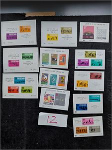 MEXICO xx 12 forskjellige miniark til OL 1968