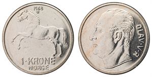 1 Krone 1968 Speil *