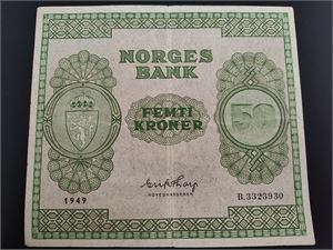 50 kroner 1949 B