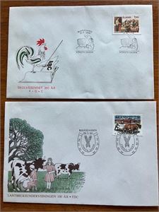 Åland - 2 stk FDC hhv. 1988 og 1989