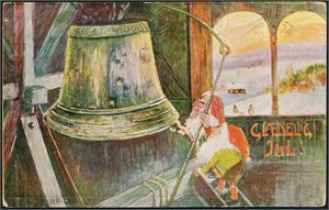 Drøyt 400 norske Romantiske-, Jule- og Kunstnerkort, nær alle i småformat.