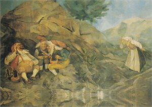 Kunstnerkort - Bergslien, nyare utgåve