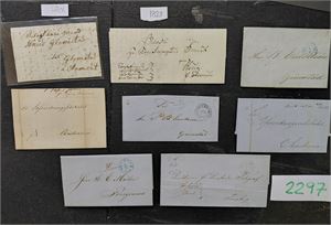 1800-TALLET 8 brev inkl 2 prefrim 1801 og 1828
