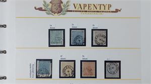 SVERIGE underbar stämplad samling 1855-1936 vackert monterad i visiralbum. Komplett i huvudnummer