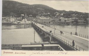 Drammen, Broen&Torvet  st. 1906