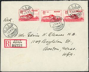 Noen norske NK- og uregisterte varianter fra perioden ca 1910 til 1950, alle på brev.