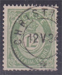 NK 44, 12ø mattgrønn st. Christi(ania) 12-V-84