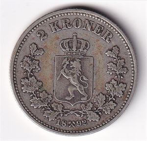 2 kroner 1892