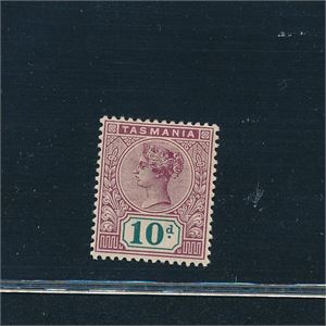 AUSTRALIA - TASMANIA x SG 224, 10sh Victoria (£ 160)