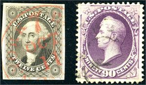 U.S.A. Collection to 1944 in a Davo-album.