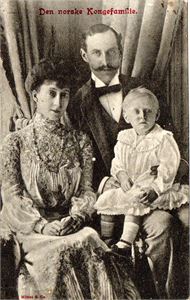 Postkort. Den norske kongefamilie