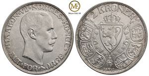 2 kroner 1917 Haakon VII. Kv.0