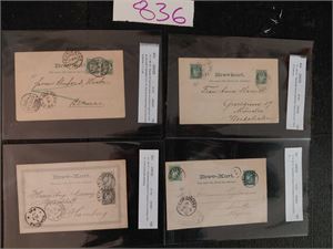 Nk 52 og 61 på 4 oppfrankerte helsaker til Tyskland 1887-94