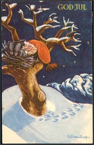 Jule- og Kunstnerkort. Drøyt 100 kort i småformat. Flere er signerte.