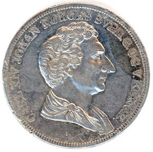 1 Speciedaler 1844. Skader langs kanten på reversen. 18, NM 15. 1+