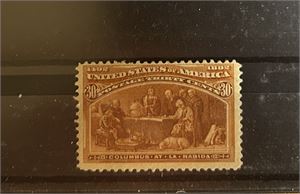 USA x Mi 82, 30c Columbus (€ 280)