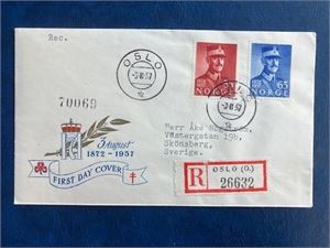 NK 451-52 Håkon FDC