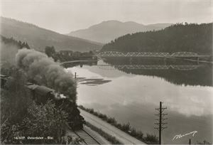 STAI med dampende tog, Østerdalen (HE) A6 s/h (Normann 16-407) ubrukt