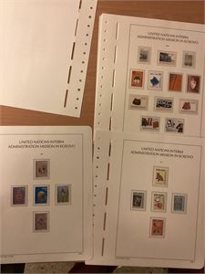 FN Kosovo.  Komplett ** Mi 1-63 (minus 16 og 17) på albumark 2000-2006