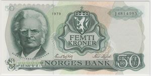 50 kroner 1979 J. Kv.0
