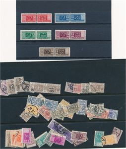 ITALIA x(x) Pakkeporto Mi 73-80, toppverdier i serien (€ 2490 for xx). Noen andre pakkemerker følger med