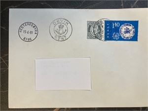 Pent brev stmpl. Kronet Posthorn Devik 6787