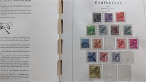 BERLIN samling **/*/o 1948-1990 i Leuchturmalbum. Ojämnt-glest besatt i början, komplett ** 1952 och framåt.