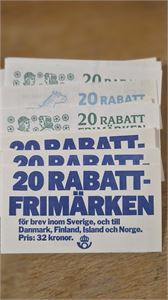 SVERIGE lot 14 st rabatthäften, bästa sorten
