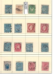 Klassiske merker, Nk 14 blekkannulert, muligens "AS(KER)"