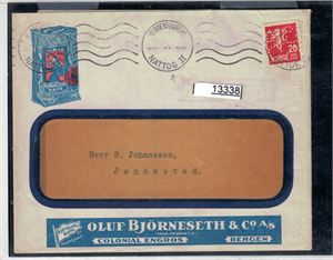 PERFINS O. B. & Co på flott firmakonvolutt